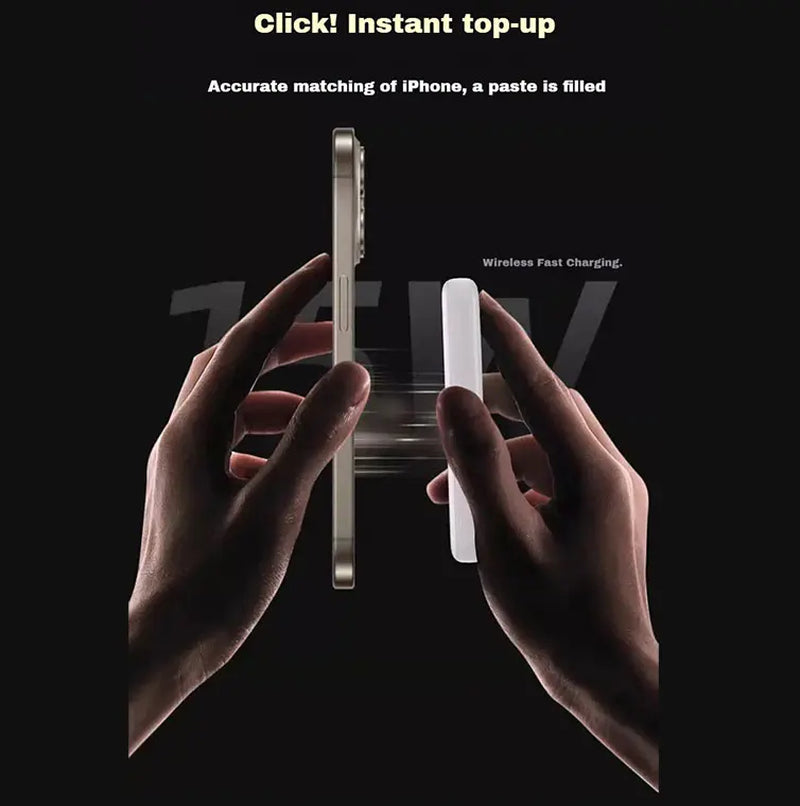 Magnetic Wireless Power Bank 10,000mAh with 15W Fast Charging - Slim Portable Charger for iPhone 12-17