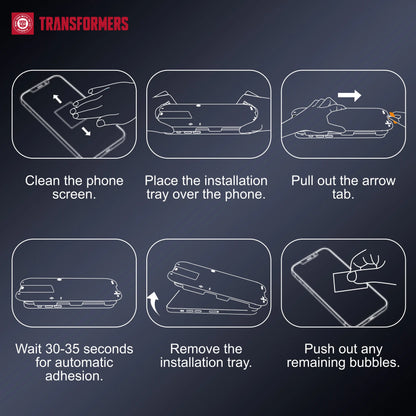TRANSFORMERS 2-Pack Privacy Screen Protector, Phone Screen Protector, High-Definition Shatterproof Tempered Glass Phone Protector and Accessories