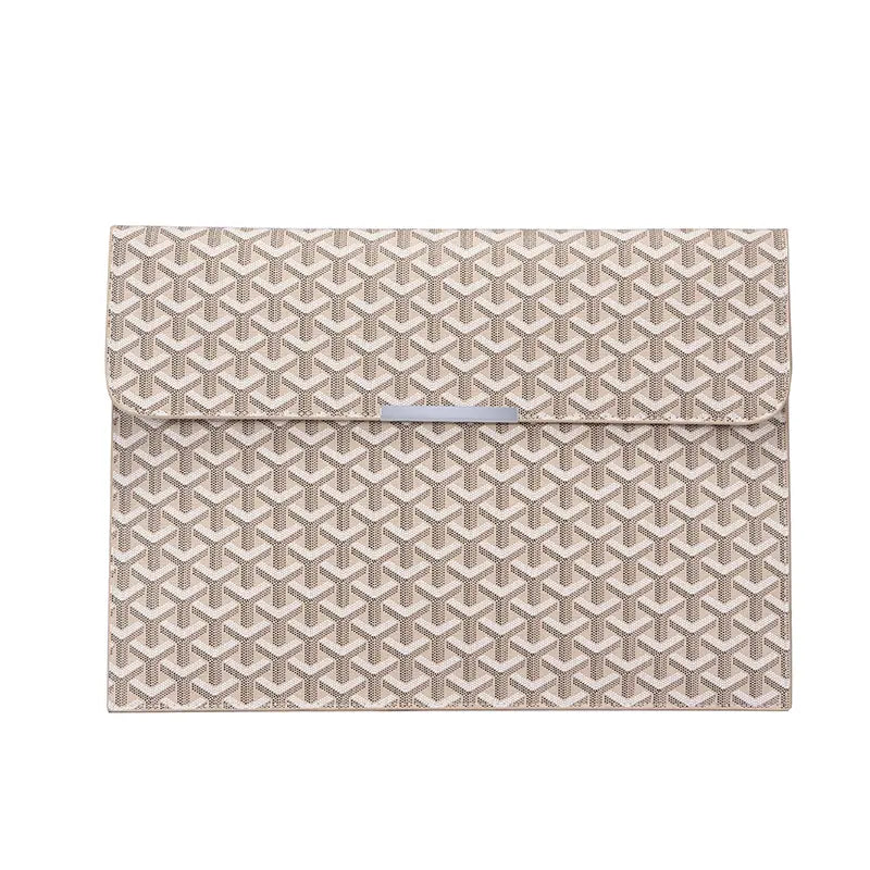 15.6-Inch Laptop Sleeve Padfolio and Document Organizer for MacBook, Notebook, and iPad - Slim, Scratch-Resistant Portfolio Case with Magnetic Closure for Office, School, and Travel - Ideal Gift for Students and Professionals