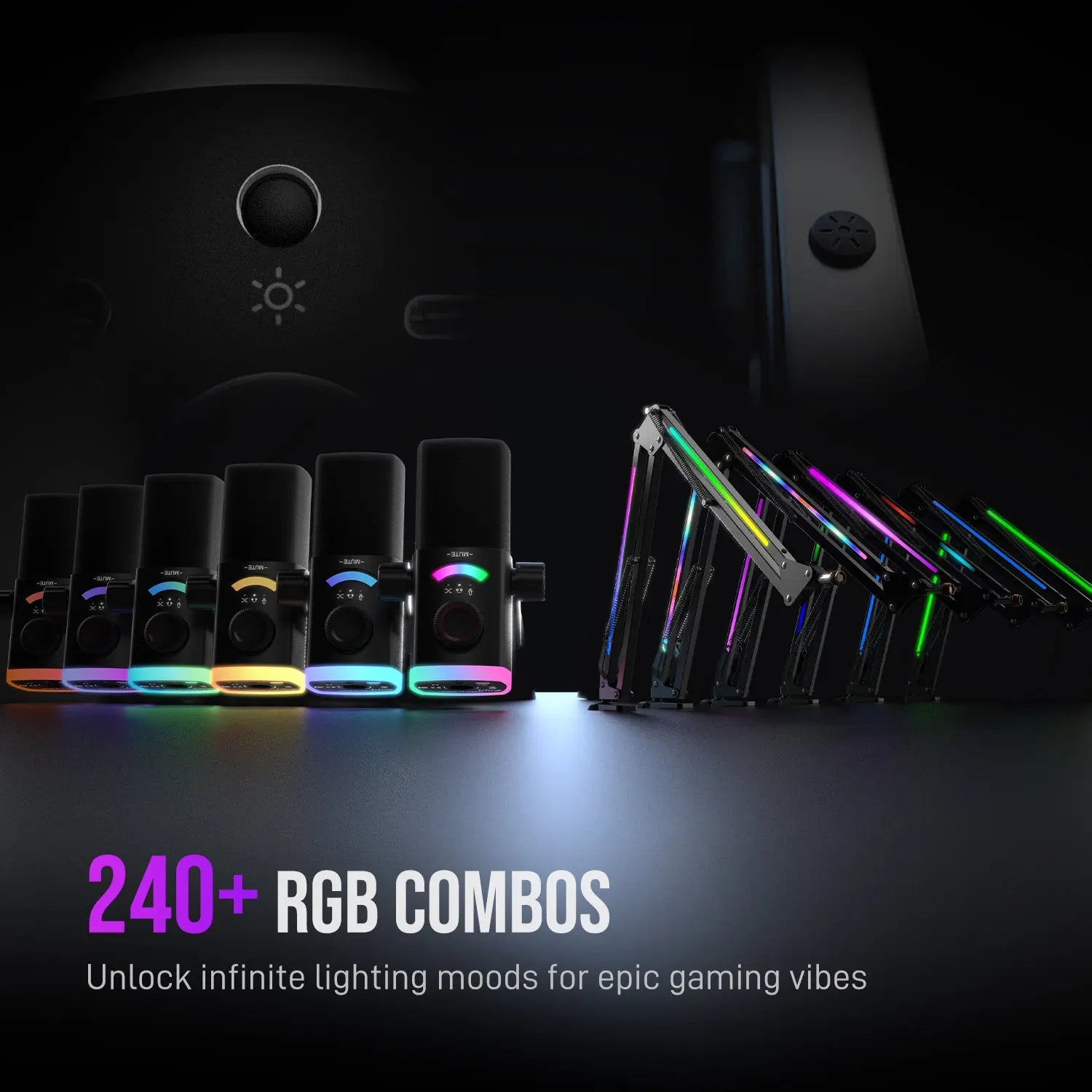 FIFINE Ultimate Streaming and Gaming Bundle: AM8Pro Microphone Kit, SC8 Audio Mixer, and H13 Headset
