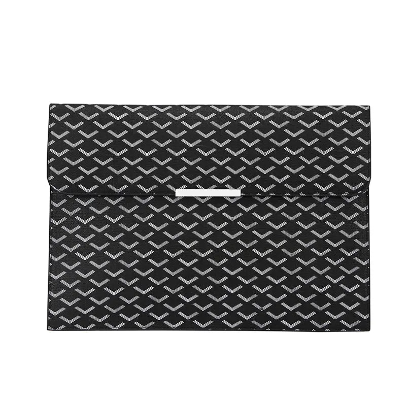 15.6-Inch Laptop Sleeve Padfolio and Document Organizer for MacBook, Notebook, and iPad - Slim, Scratch-Resistant Portfolio Case with Magnetic Closure for Office, School, and Travel - Ideal Gift for Students and Professionals