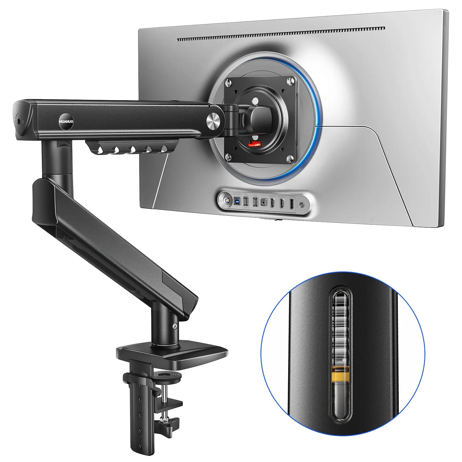 Flowlift Pro Monitor Arm – Dual & Single Screen Support (13-32”) with Mechaspring Technology, Instamount, Locksteady, and Precisionview for Optimal Gaming and Professional Use
