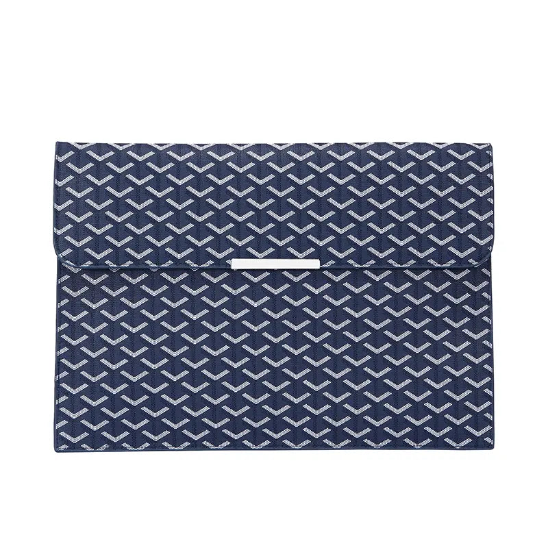 15.6-Inch Laptop Sleeve Padfolio and Document Organizer for MacBook, Notebook, and iPad - Slim, Scratch-Resistant Portfolio Case with Magnetic Closure for Office, School, and Travel - Ideal Gift for Students and Professionals