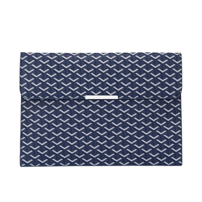 15.6-Inch Laptop Sleeve Padfolio and Document Organizer for MacBook, Notebook, and iPad - Slim, Scratch-Resistant Portfolio Case with Magnetic Closure for Office, School, and Travel - Ideal Gift for Students and Professionals