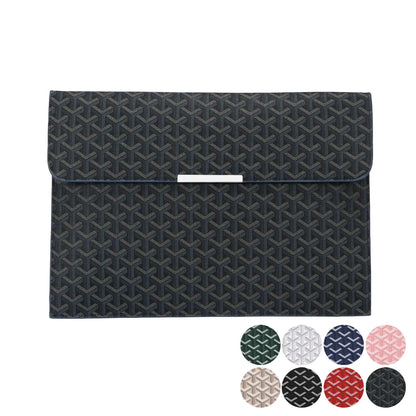 15.6-Inch Laptop Sleeve Padfolio and Document Organizer for MacBook, Notebook, and iPad - Slim, Scratch-Resistant Portfolio Case with Magnetic Closure for Office, School, and Travel - Ideal Gift for Students and Professionals
