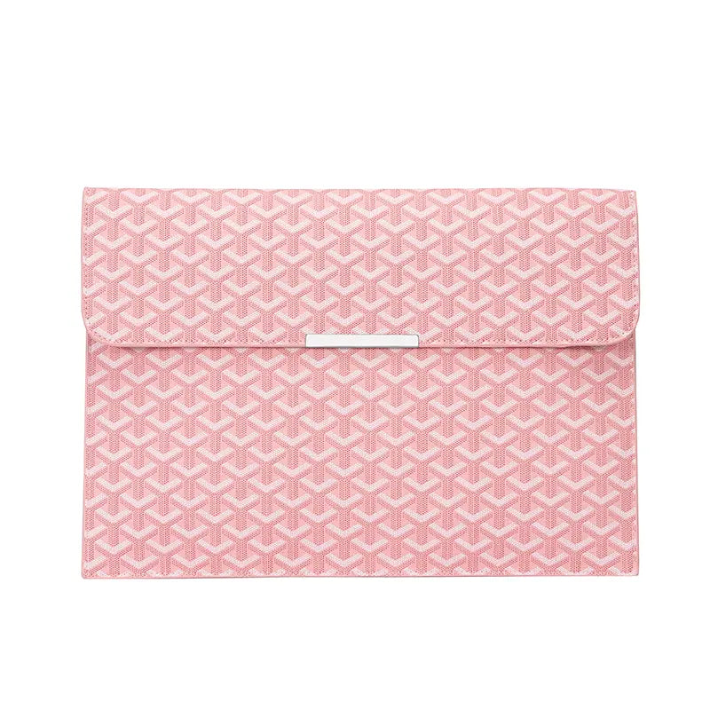 15.6-Inch Laptop Sleeve Padfolio and Document Organizer for MacBook, Notebook, and iPad - Slim, Scratch-Resistant Portfolio Case with Magnetic Closure for Office, School, and Travel - Ideal Gift for Students and Professionals