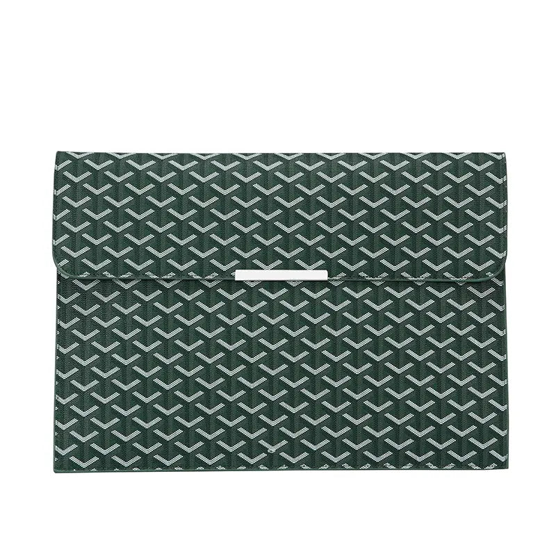 15.6-Inch Laptop Sleeve Padfolio and Document Organizer for MacBook, Notebook, and iPad - Slim, Scratch-Resistant Portfolio Case with Magnetic Closure for Office, School, and Travel - Ideal Gift for Students and Professionals