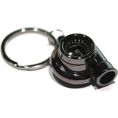 Metal Turbocharger Keychain - Spinning Mini Automotive Accessory