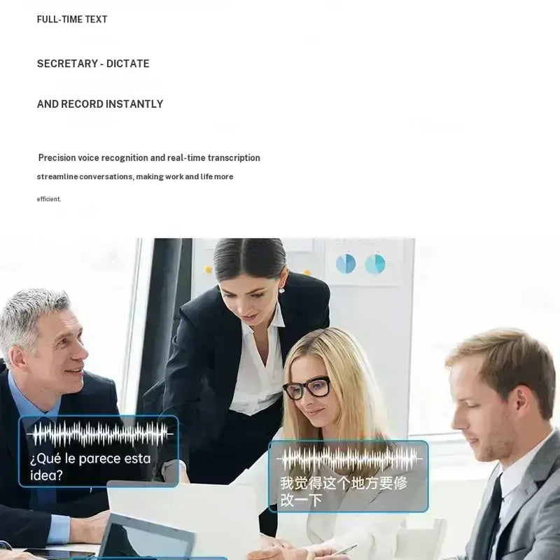 AI-Enhanced Smart Glasses with 8MP Light-Sensitive Lenses, Touch and Button Controls, Bluetooth Connectivity, Real-Time Translation, and Video Recording Features