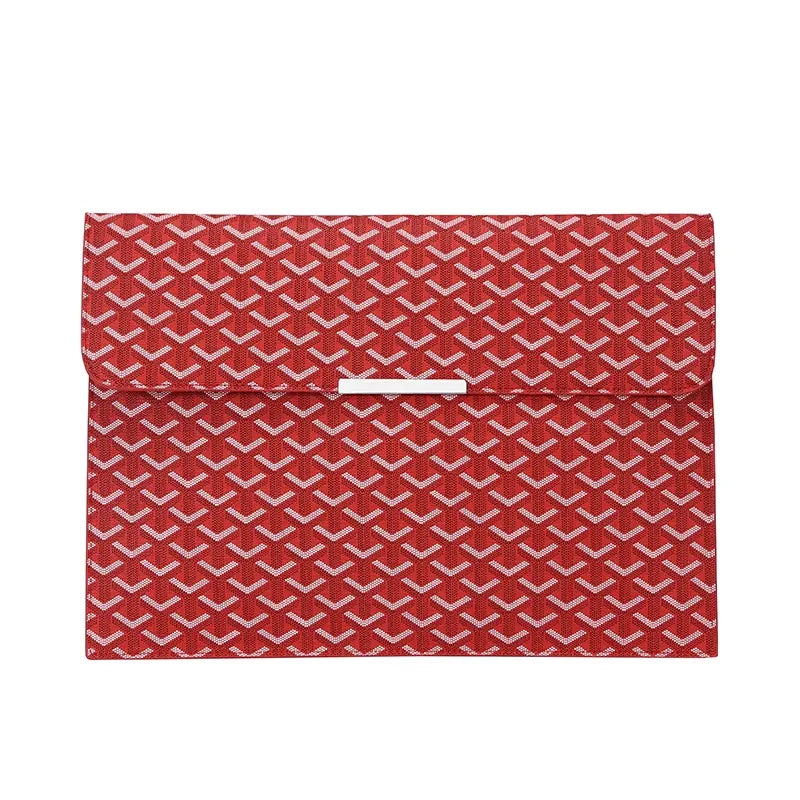 15.6-Inch Laptop Sleeve Padfolio and Document Organizer for MacBook, Notebook, and iPad - Slim, Scratch-Resistant Portfolio Case with Magnetic Closure for Office, School, and Travel - Ideal Gift for Students and Professionals