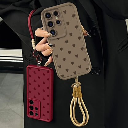 Stylish Heart Pattern Phone Case for iPhone and Samsung, Shockproof and Durable, Ideal for Girls. Model: Jy29A