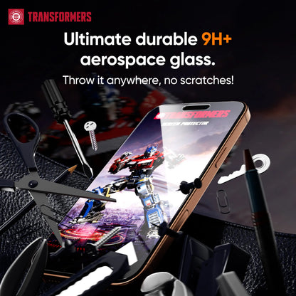 TRANSFORMERS 2-Pack Privacy Screen Protector, Phone Screen Protector, High-Definition Shatterproof Tempered Glass Phone Protector and Accessories
