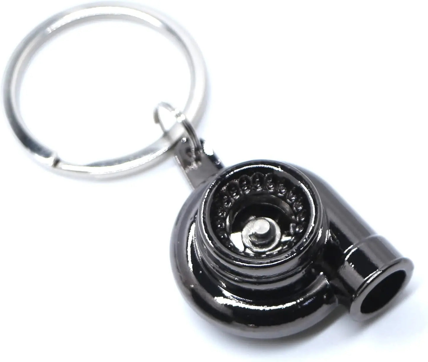 Metal Turbocharger Keychain - Spinning Mini Automotive Accessory