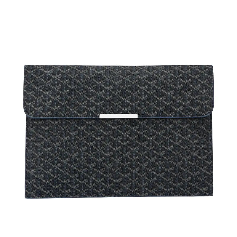 15.6-Inch Laptop Sleeve Padfolio and Document Organizer for MacBook, Notebook, and iPad - Slim, Scratch-Resistant Portfolio Case with Magnetic Closure for Office, School, and Travel - Ideal Gift for Students and Professionals