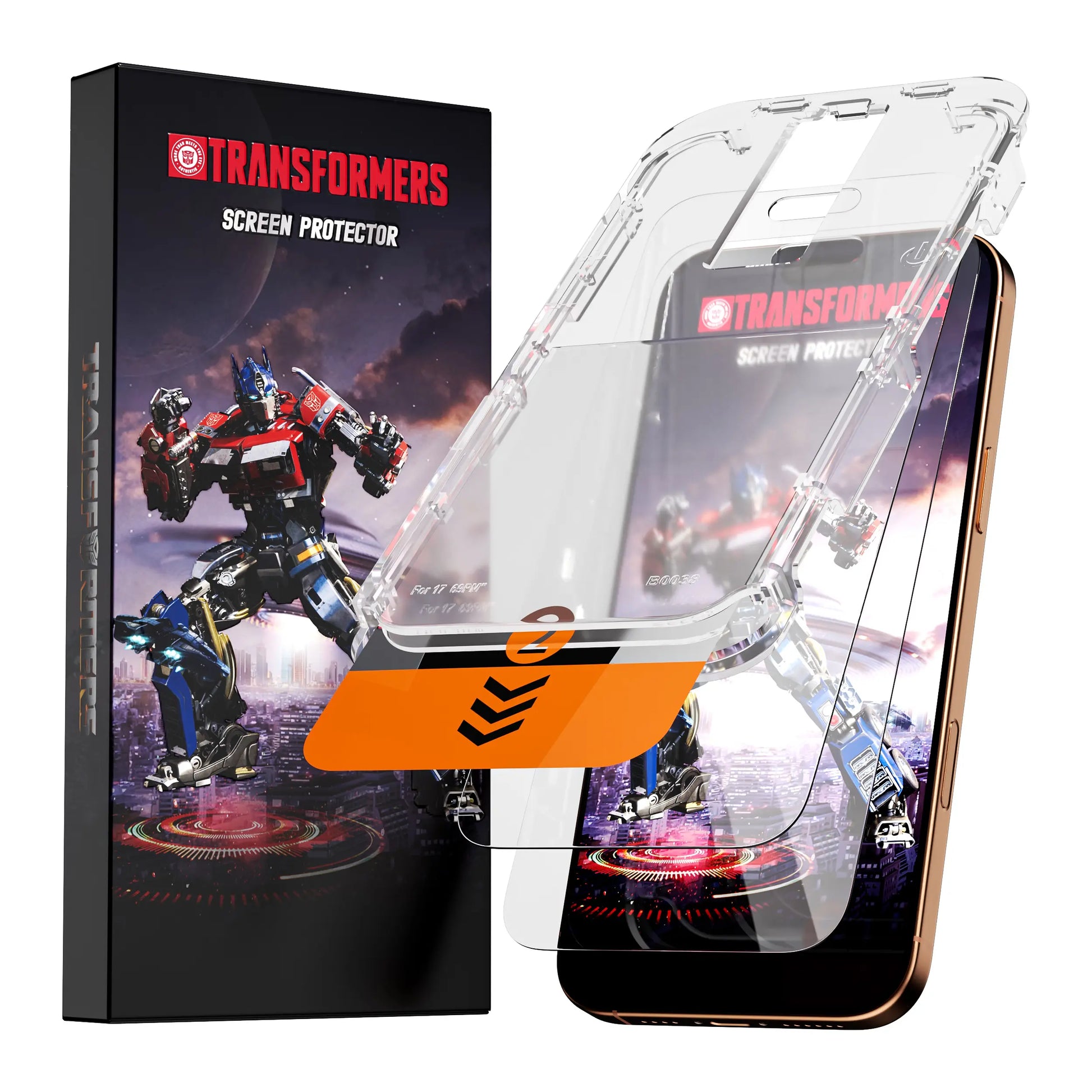TRANSFORMERS 2-Pack Privacy Screen Protector, Phone Screen Protector, High-Definition Shatterproof Tempered Glass Phone Protector and Accessories